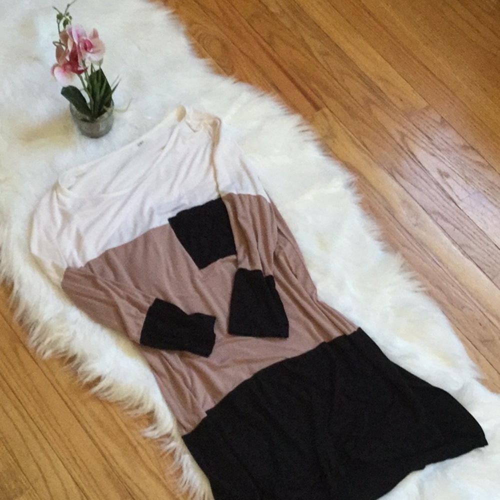 🌿Color block dress